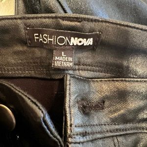 Pleather High rise Jeans